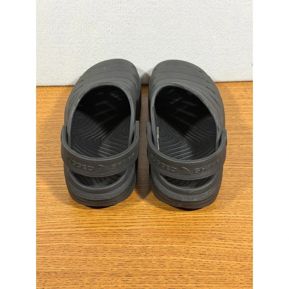 Rugged Shark Mens EVA Clog Shoes Black Slip On Sandals Size 7